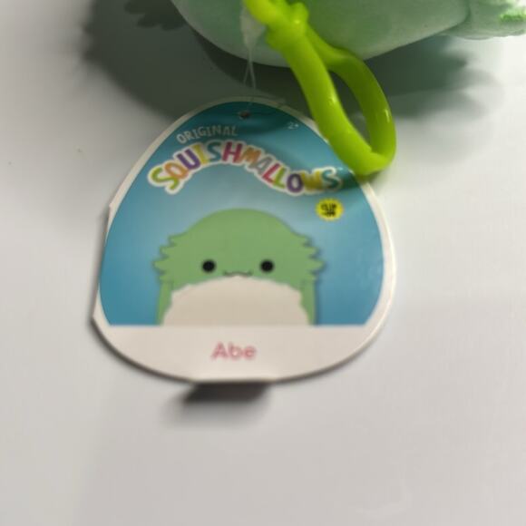 NWT Squishmallows 3.5” Clip Abe the Bearded Dragon - Picture 3 of 3